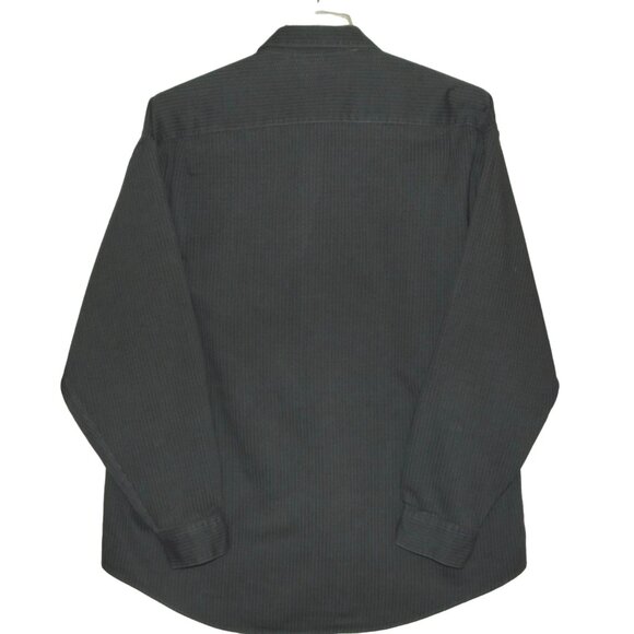 Vintage Gillio Shirt Mens XXL Gray Textured Long Sleeve Button Down Collar 2x 2x - Picture 7 of 9